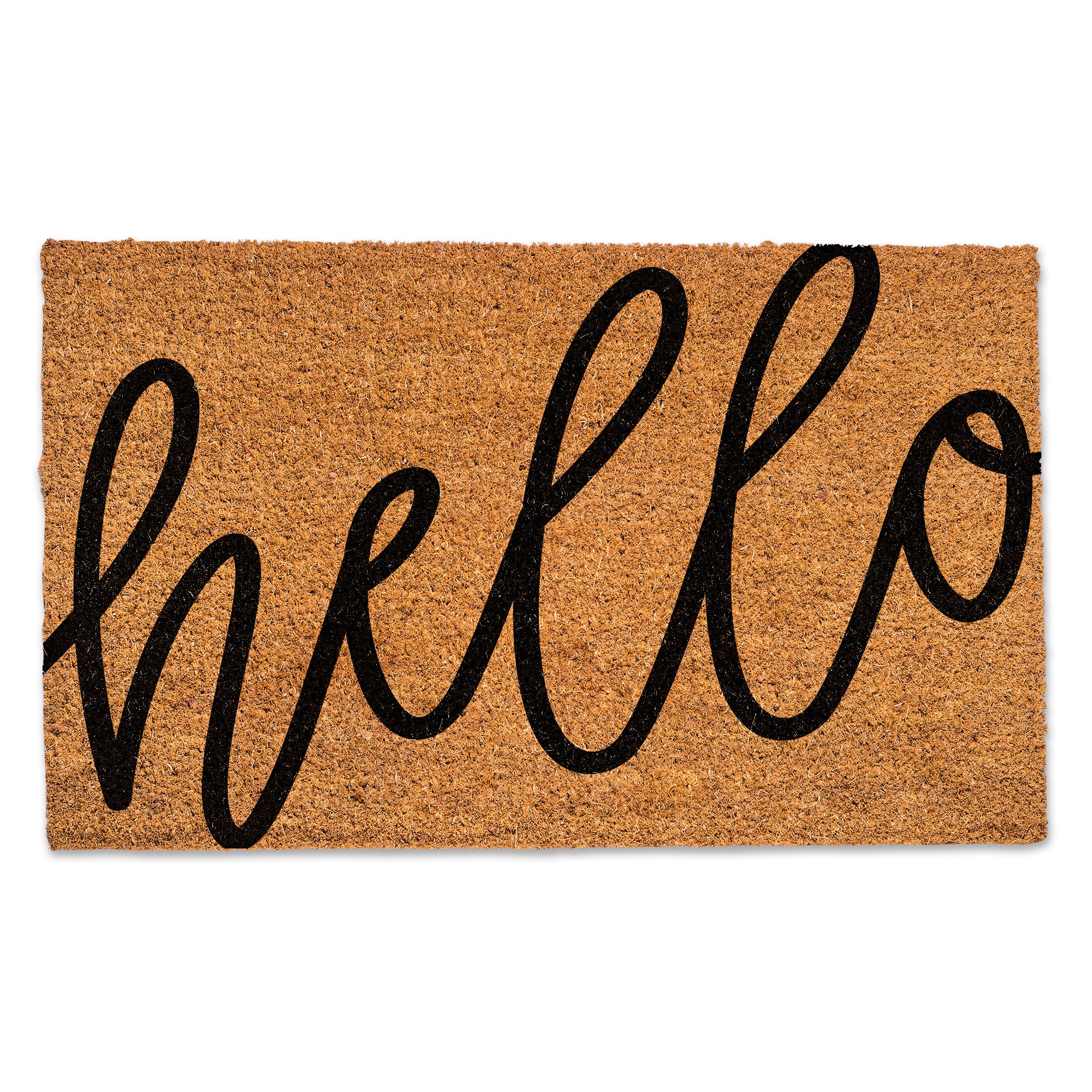 Hello Script Door Mat