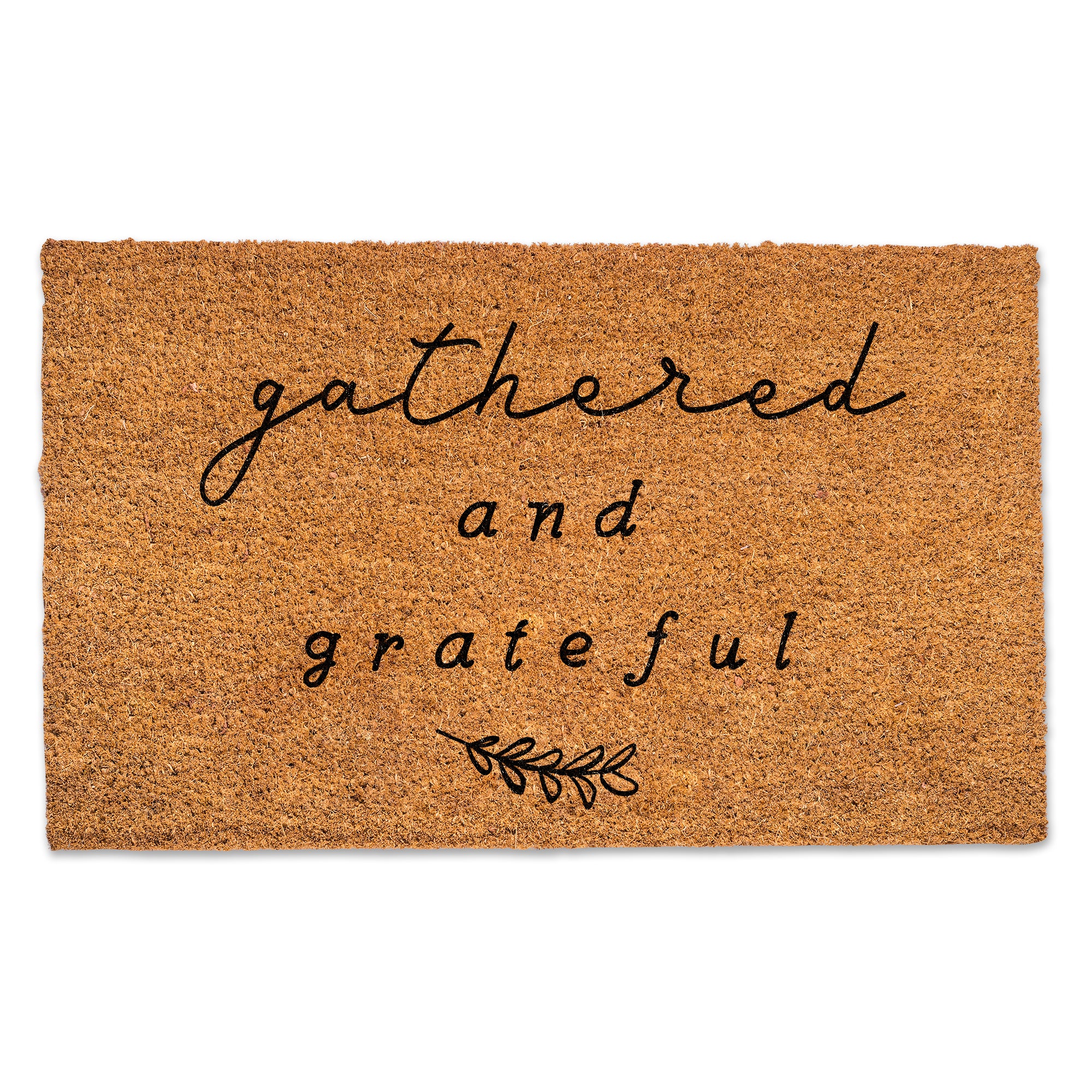 Gathered And Grateful Door Mat