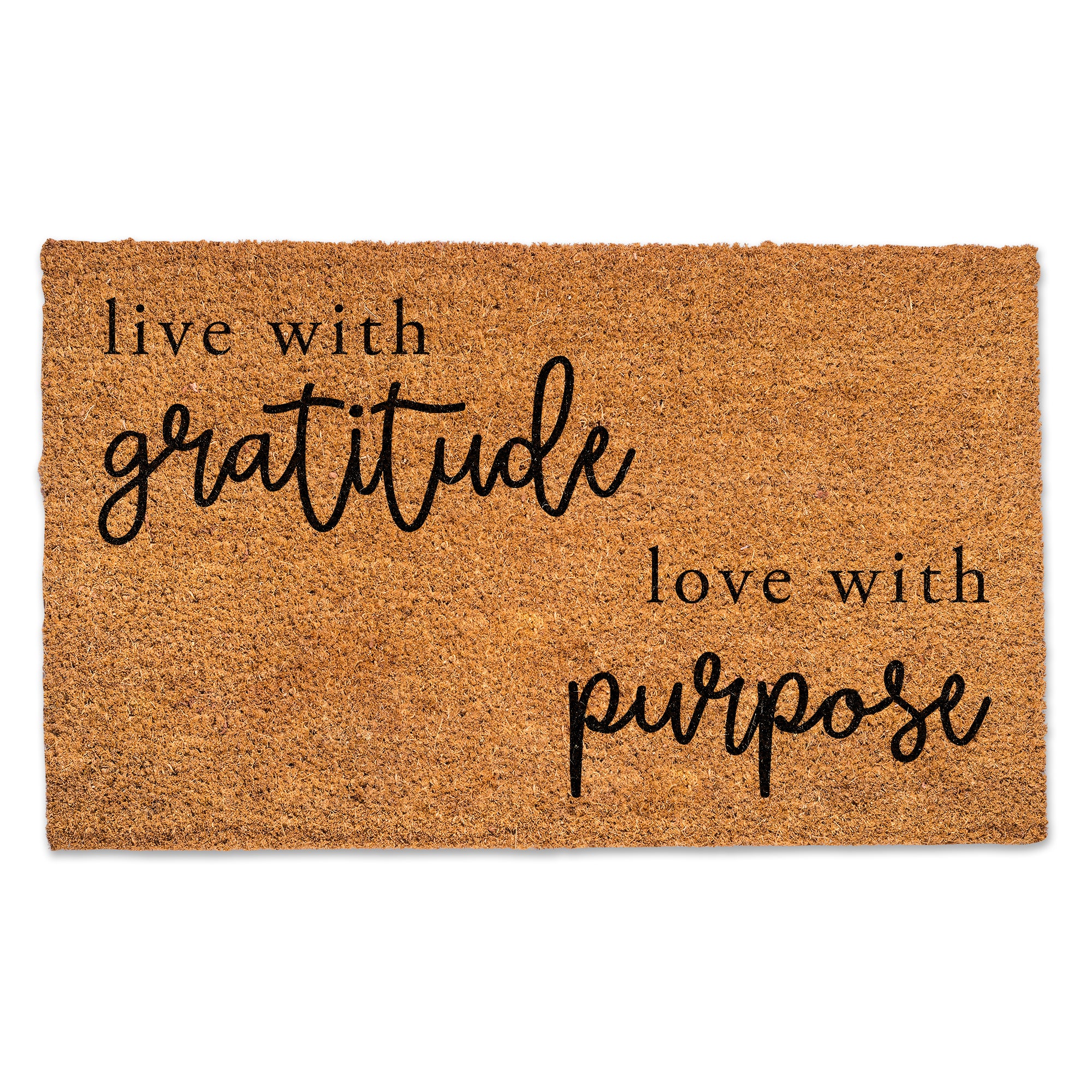 Live WIth Gratitude Love With Purpose Door Mat