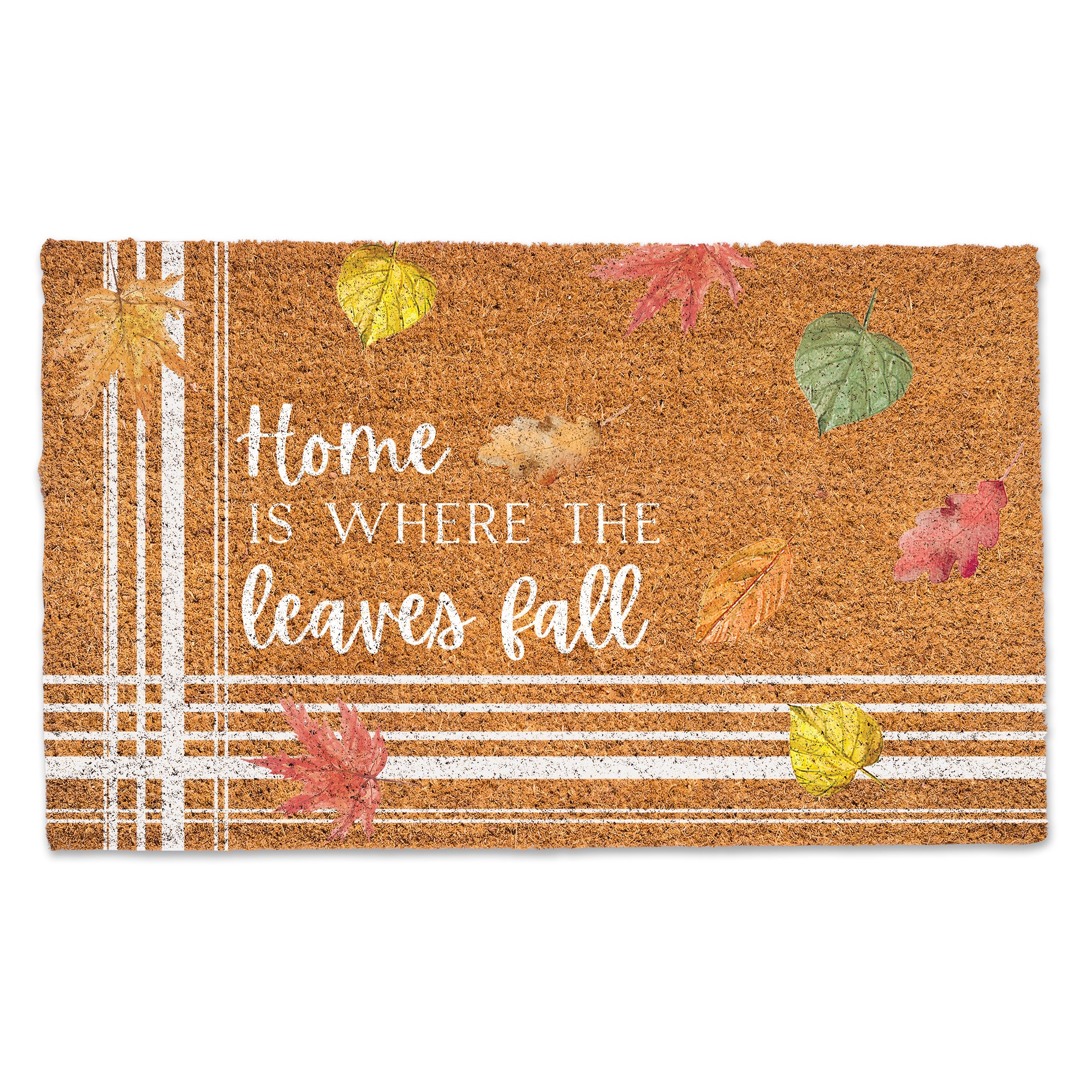 Home Is Where The Leaves Fall Door Mat
