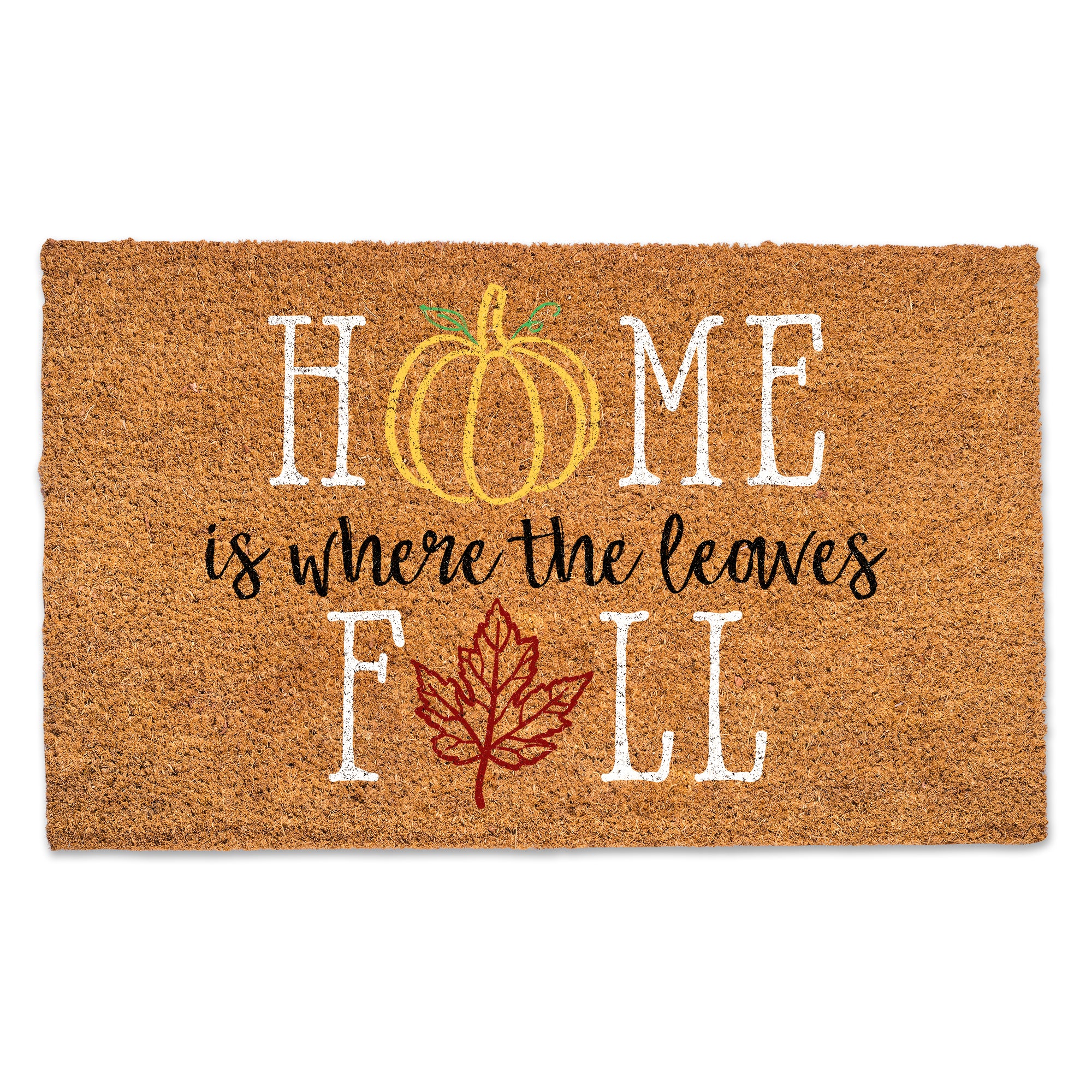 Home is Where the Leaves Fall Door Mat