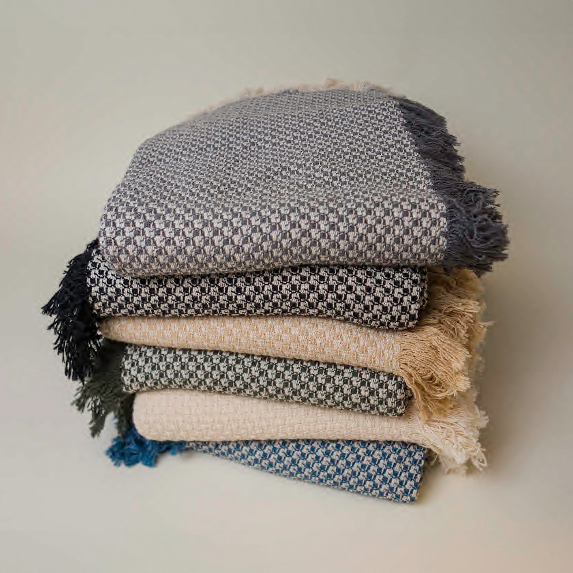 Basketweave Woven Throw