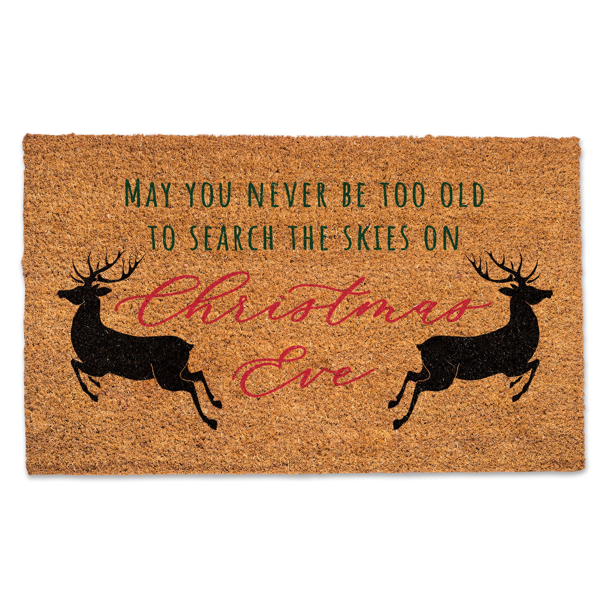 Look to the Skies on Christmas Eve 30 x 20 Door Mat