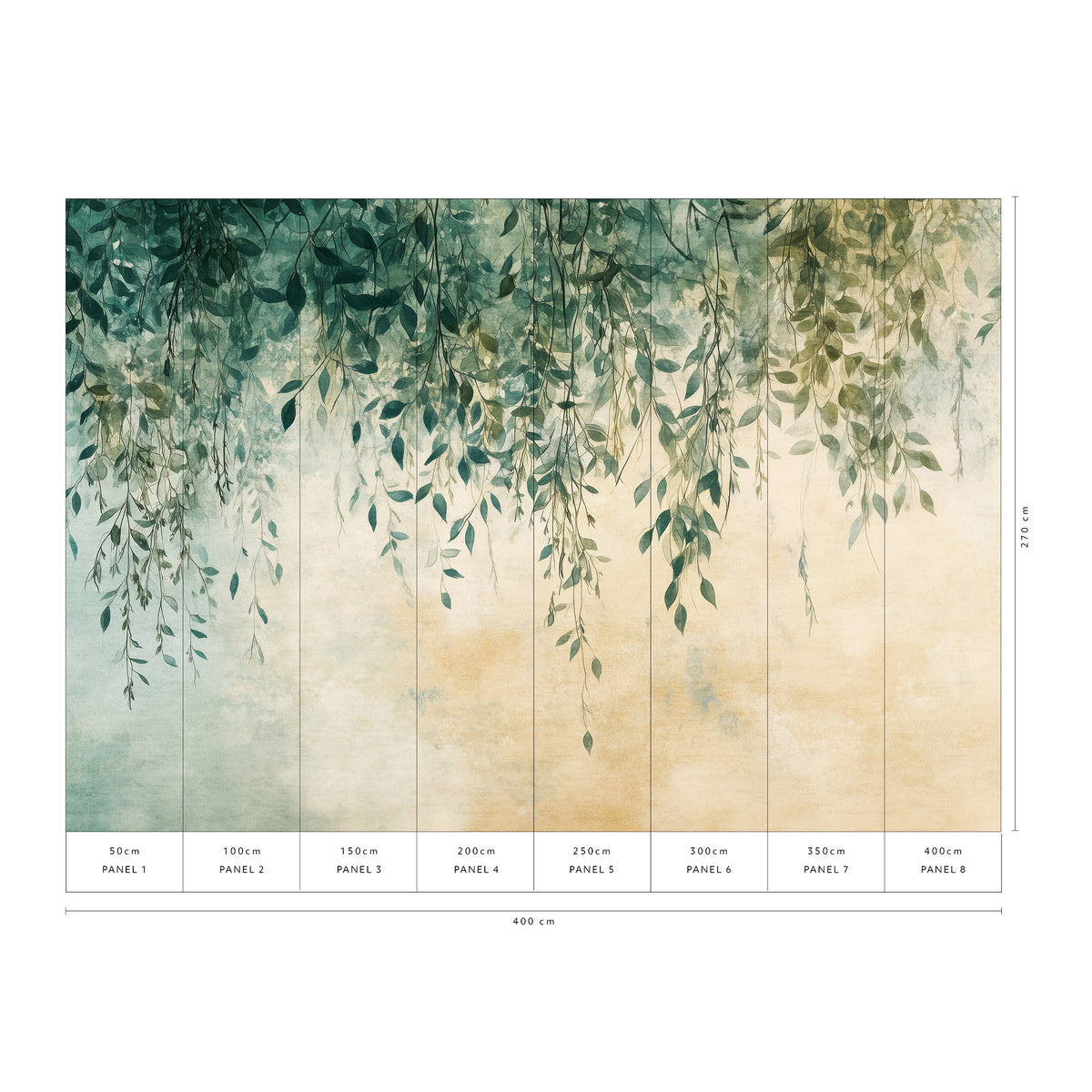 Green Canopy Wall Mural