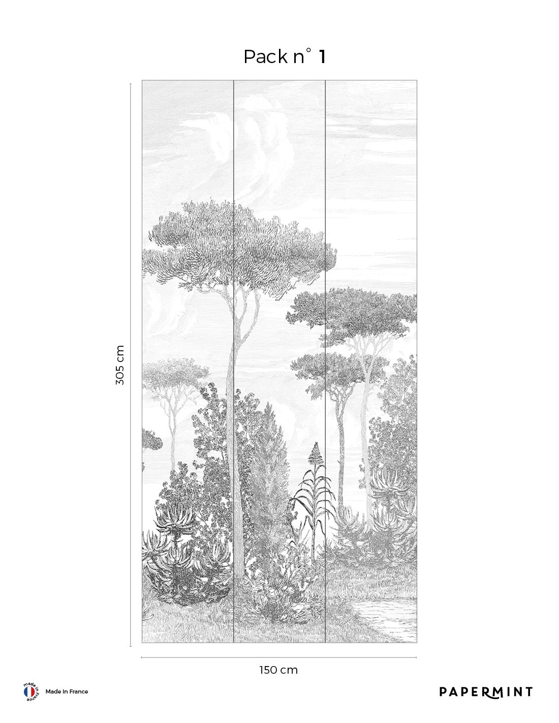 Pine Forest Wall Mural