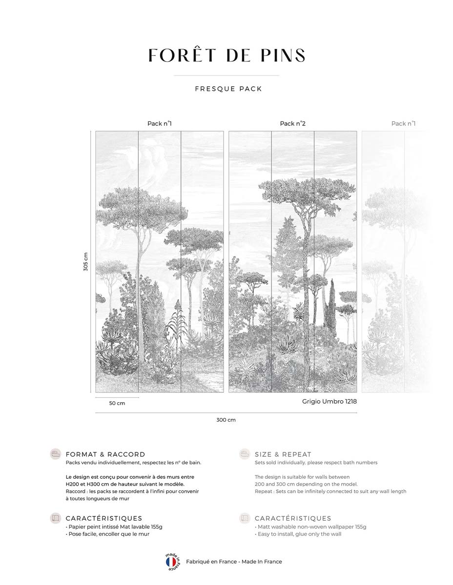 Pine Forest Wall Mural