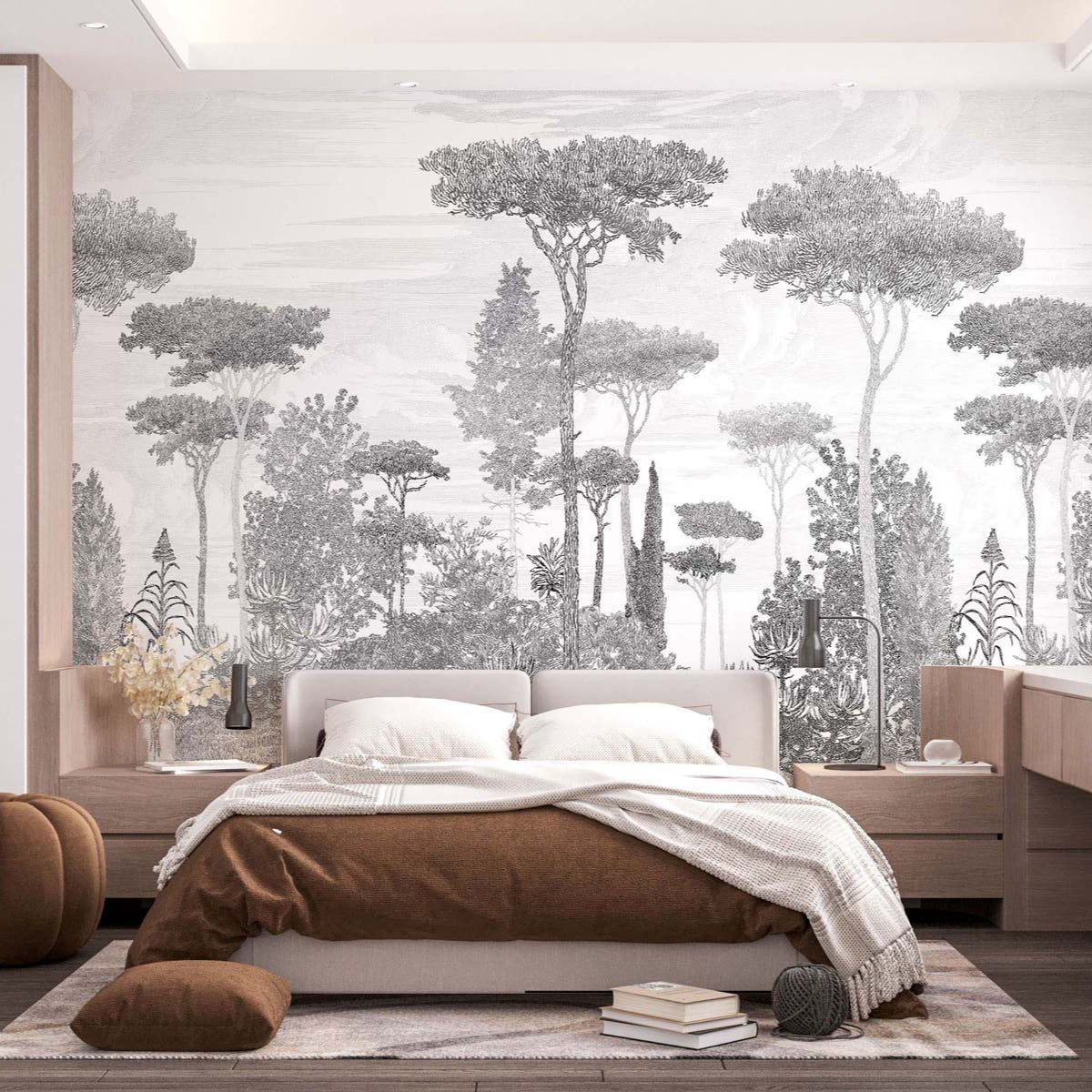 Pine Forest Wall Mural