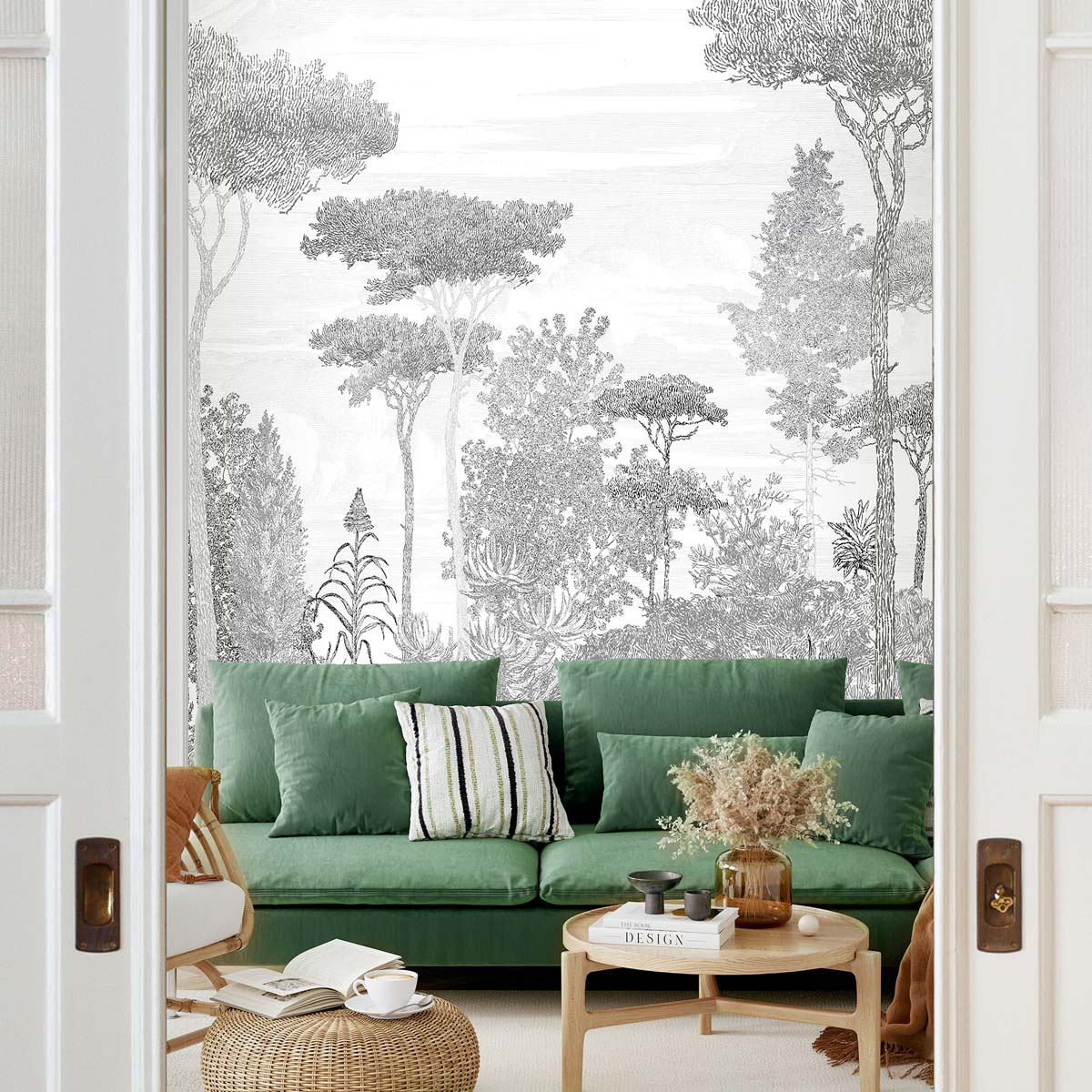 Pine Forest Wall Mural