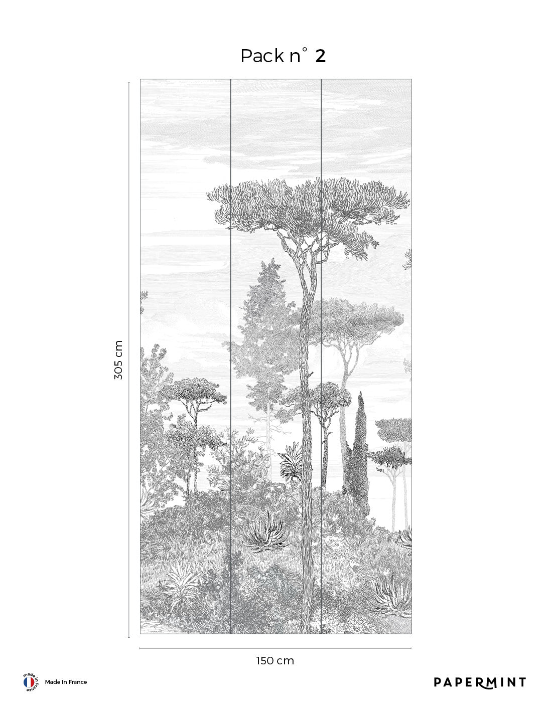 Pine Forest Wall Mural