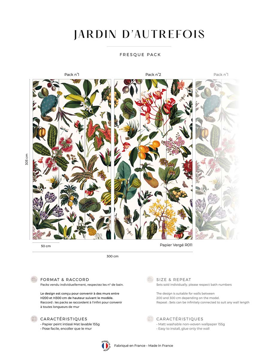 Yesteryear Garden Wall Mural