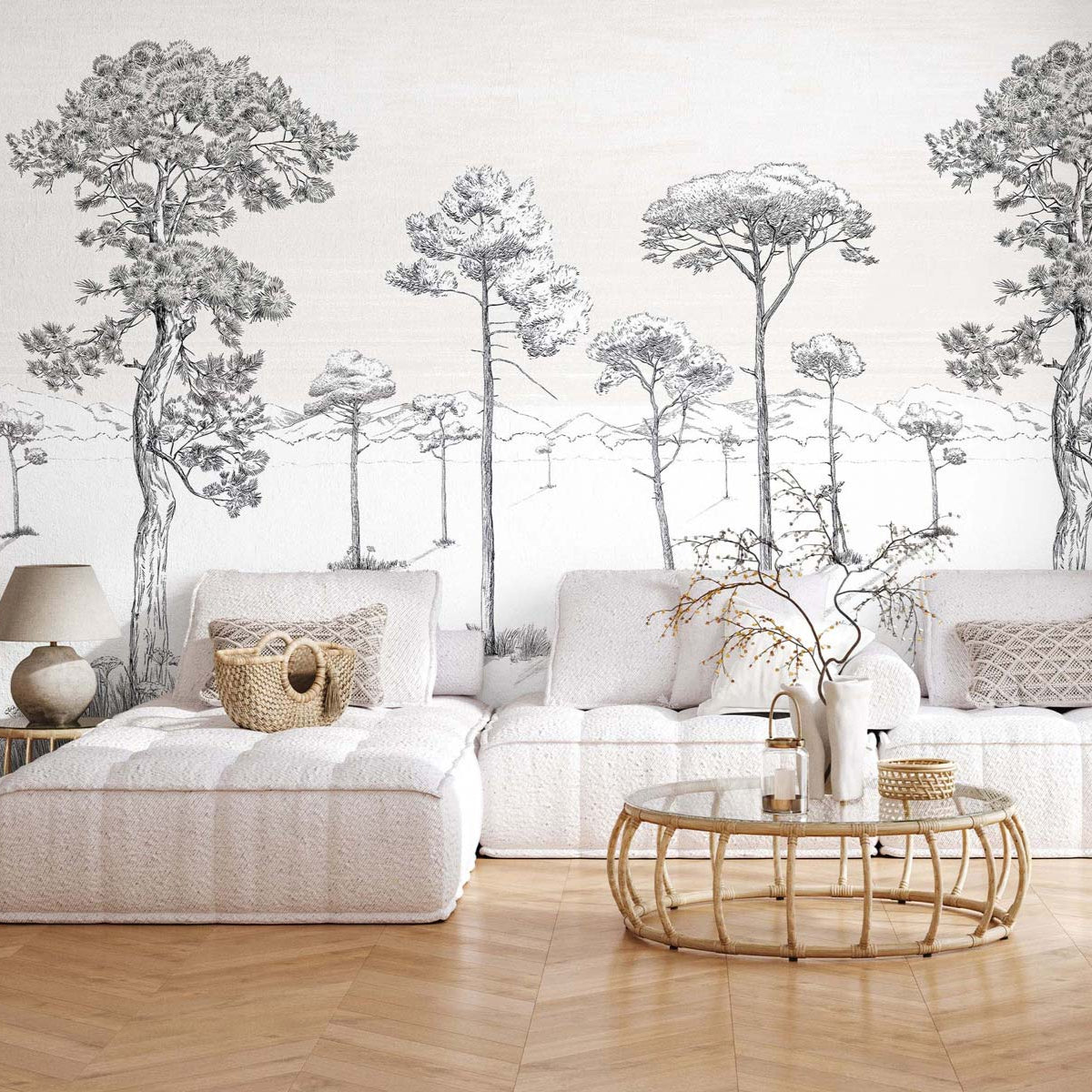 Picture of Shadows Wall Mural | Designer Wall Murals | Veer Decor
