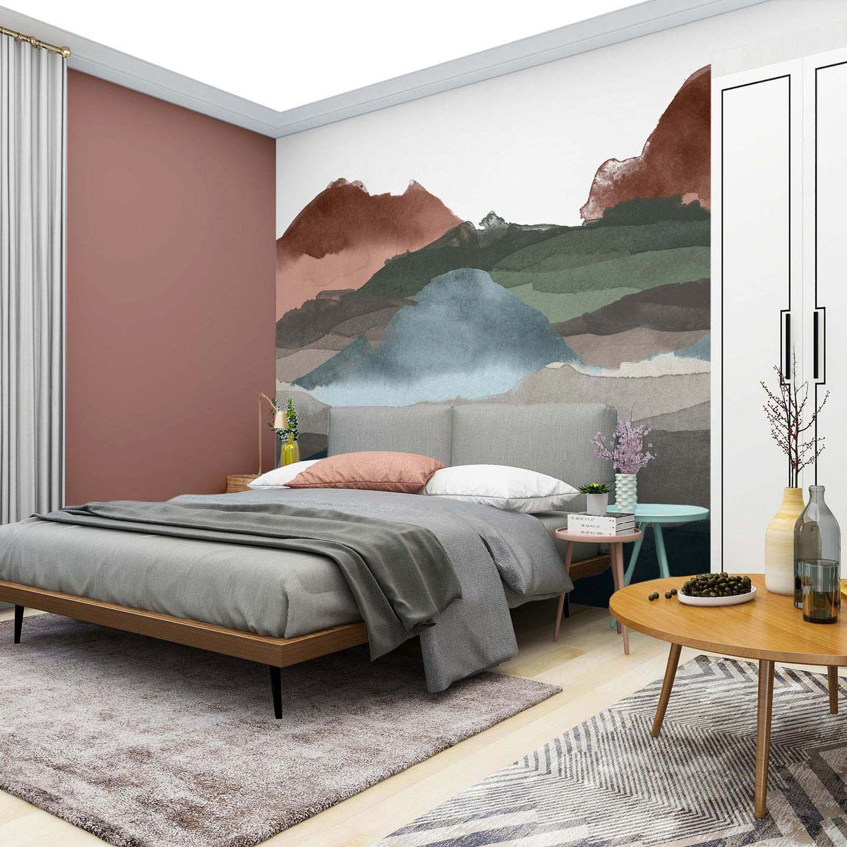 Line Water Wall Mural