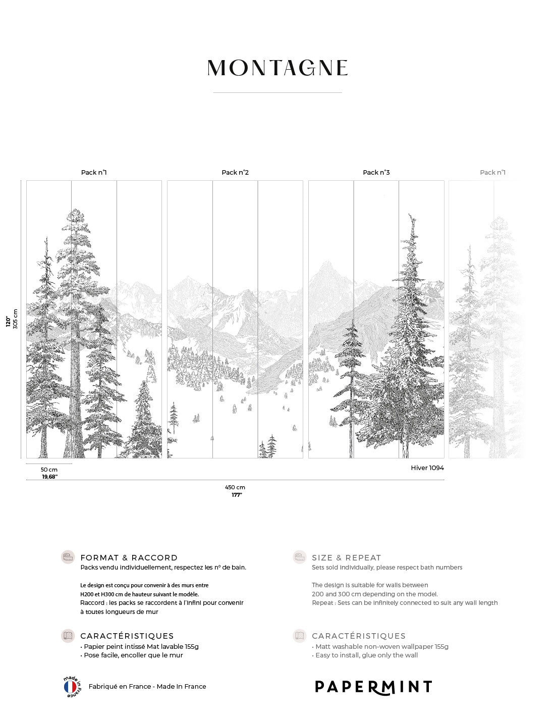Mountains Wall Mural