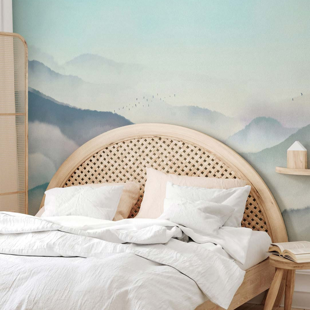 Japanese Mountain Wall Mural