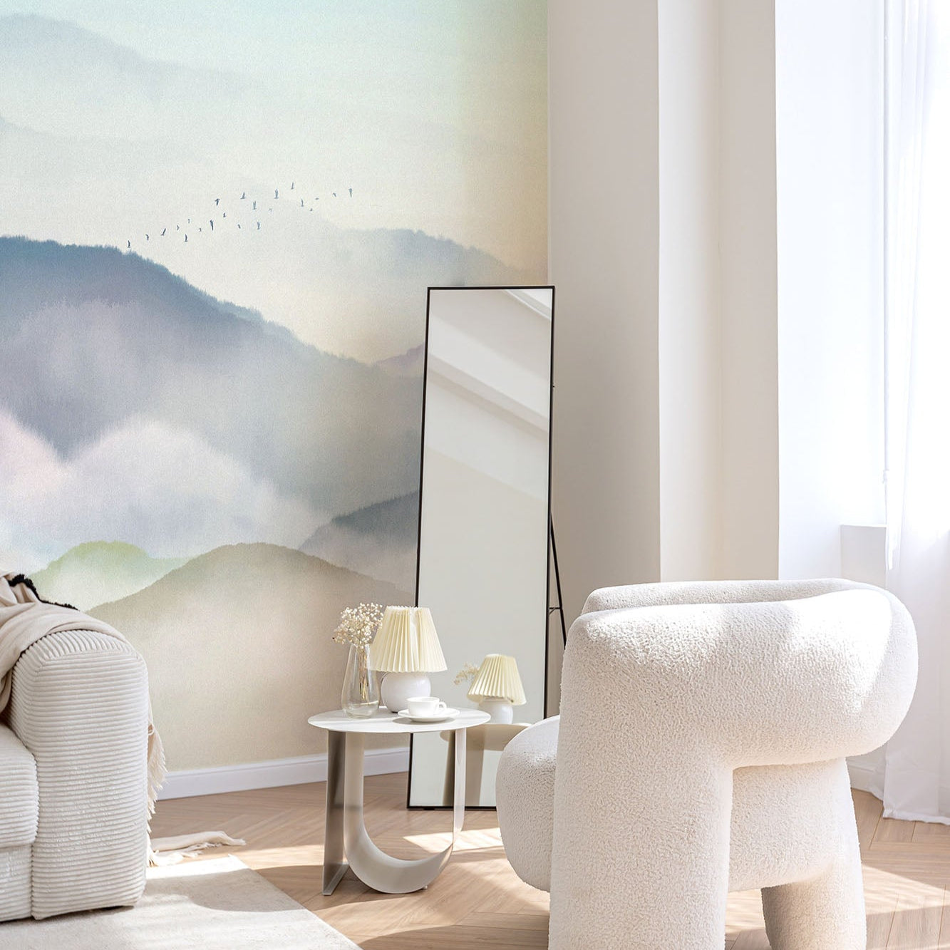 Japanese Mountain Wall Mural