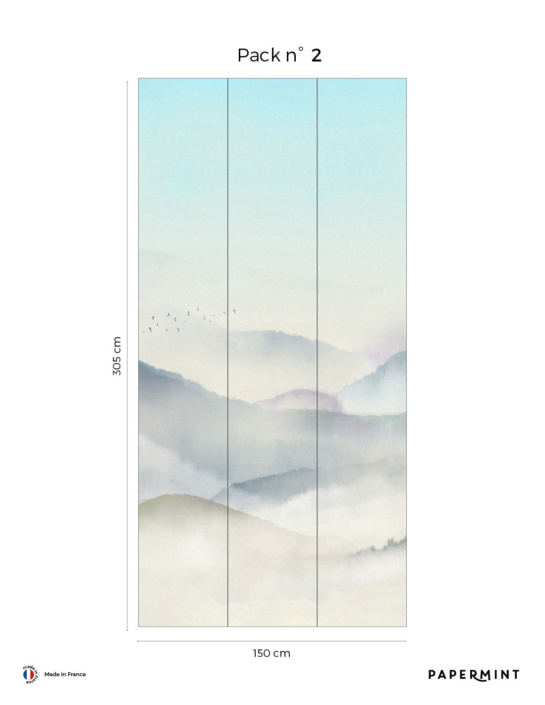 Japanese Mountain Wall Mural