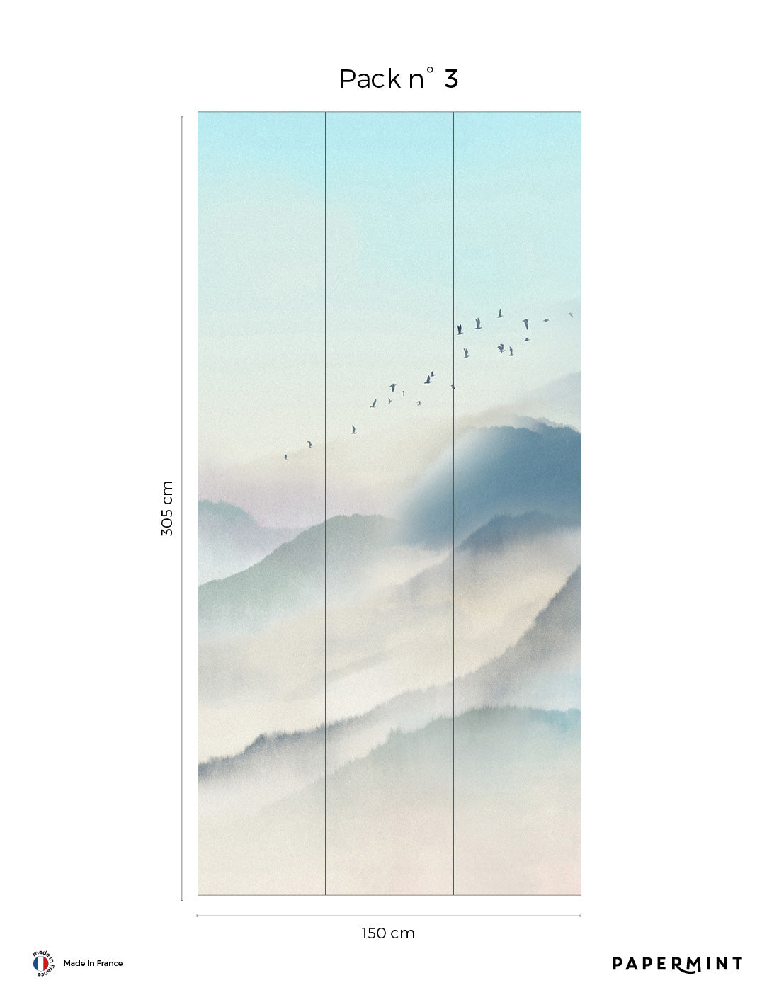 Japanese Mountain Wall Mural