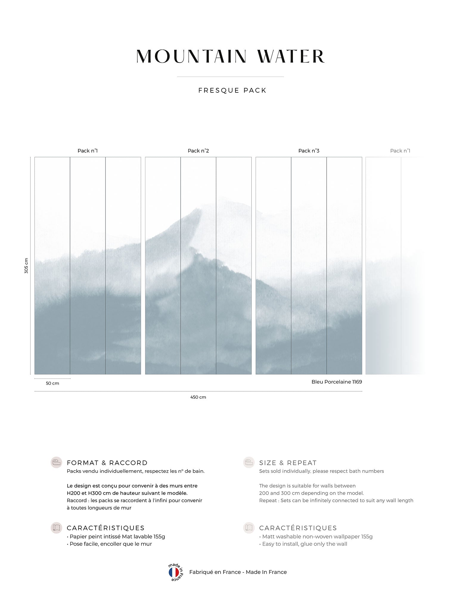 Mountain Water Wall Mural