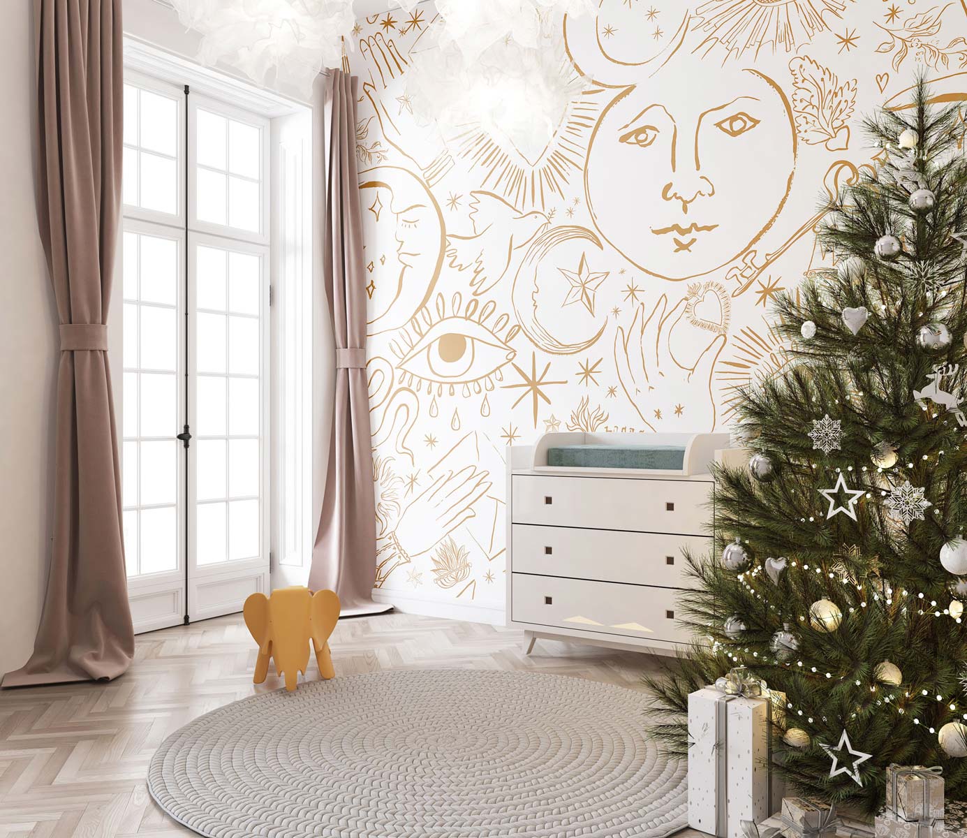 #color_gold on white ground