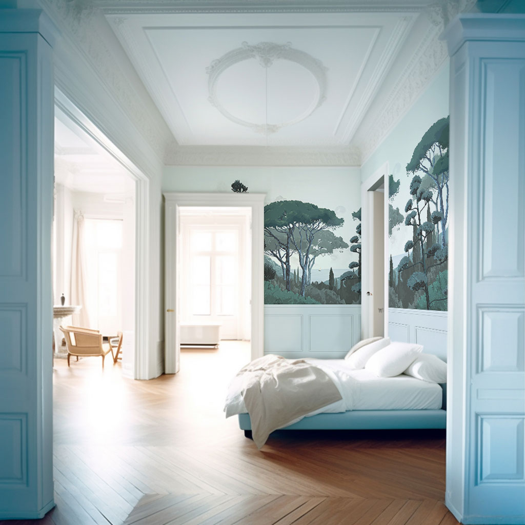 #color_blue wainscoting