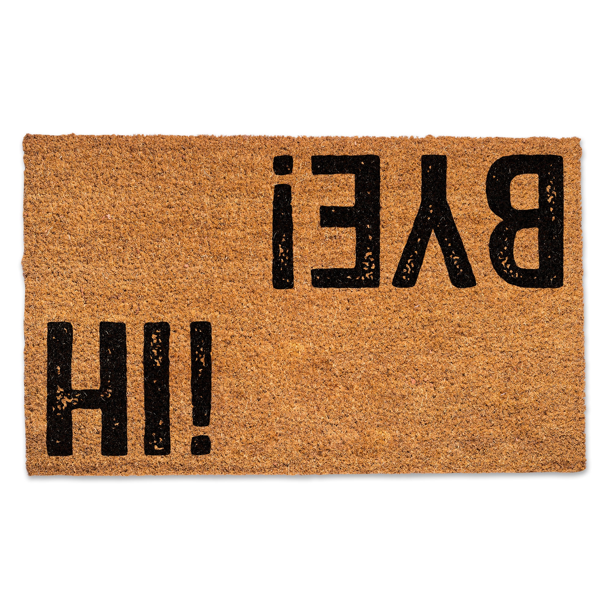 Hi! Bye! Door Mat