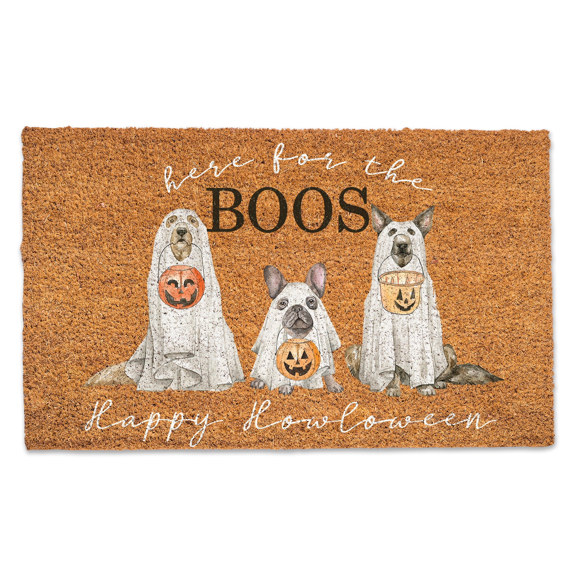 Happy Howloween Ghost Pups Door Mat