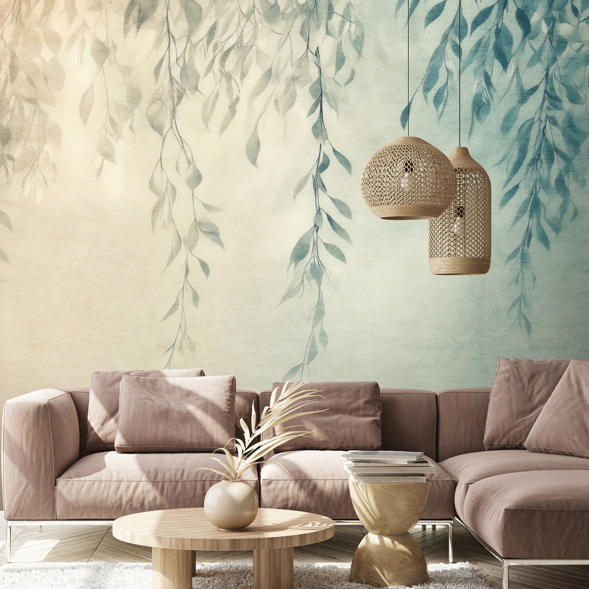 Silent Leaves Wall Mural