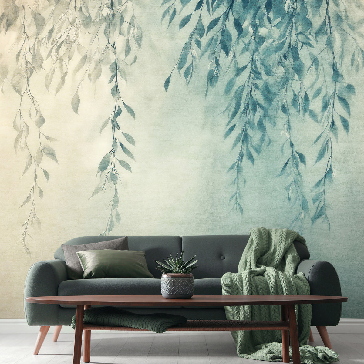 Silent Leaves Wall Mural