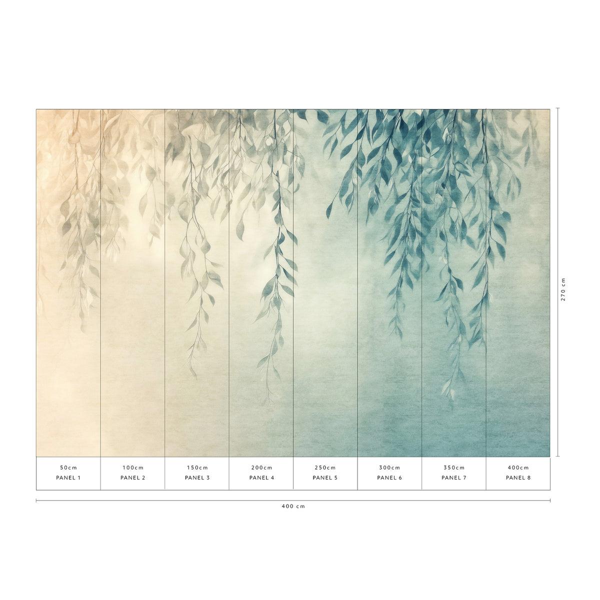 Silent Leaves Wall Mural