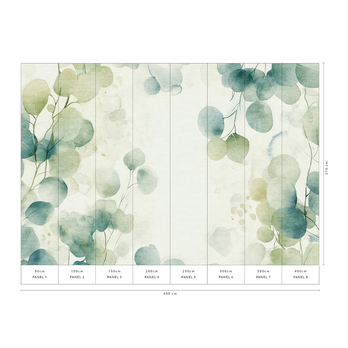 Green Whisper Wall Mural