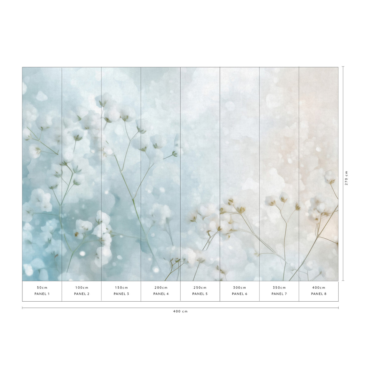 Cotton Haze Wall Mural