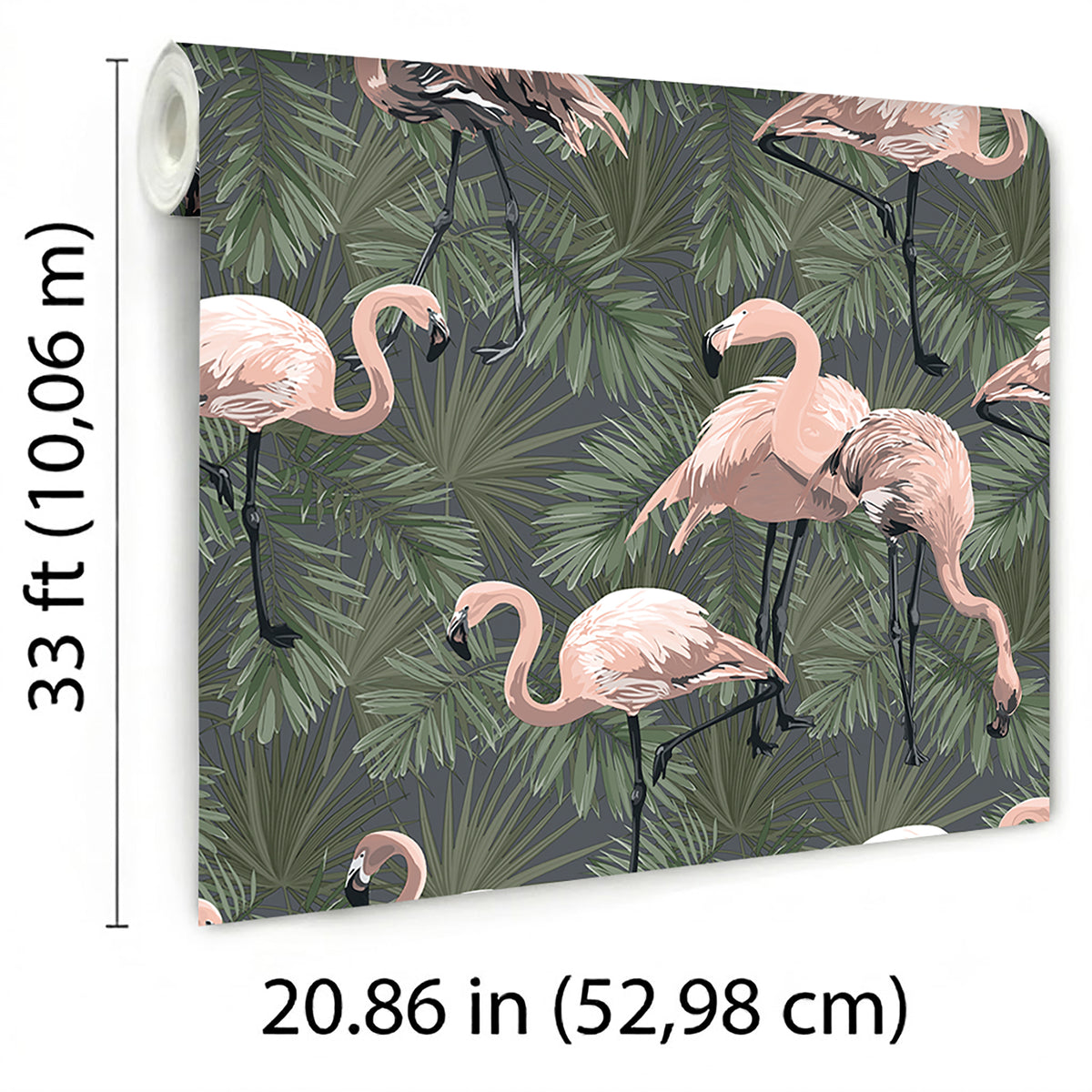 Flamingo Grove Wallpaper