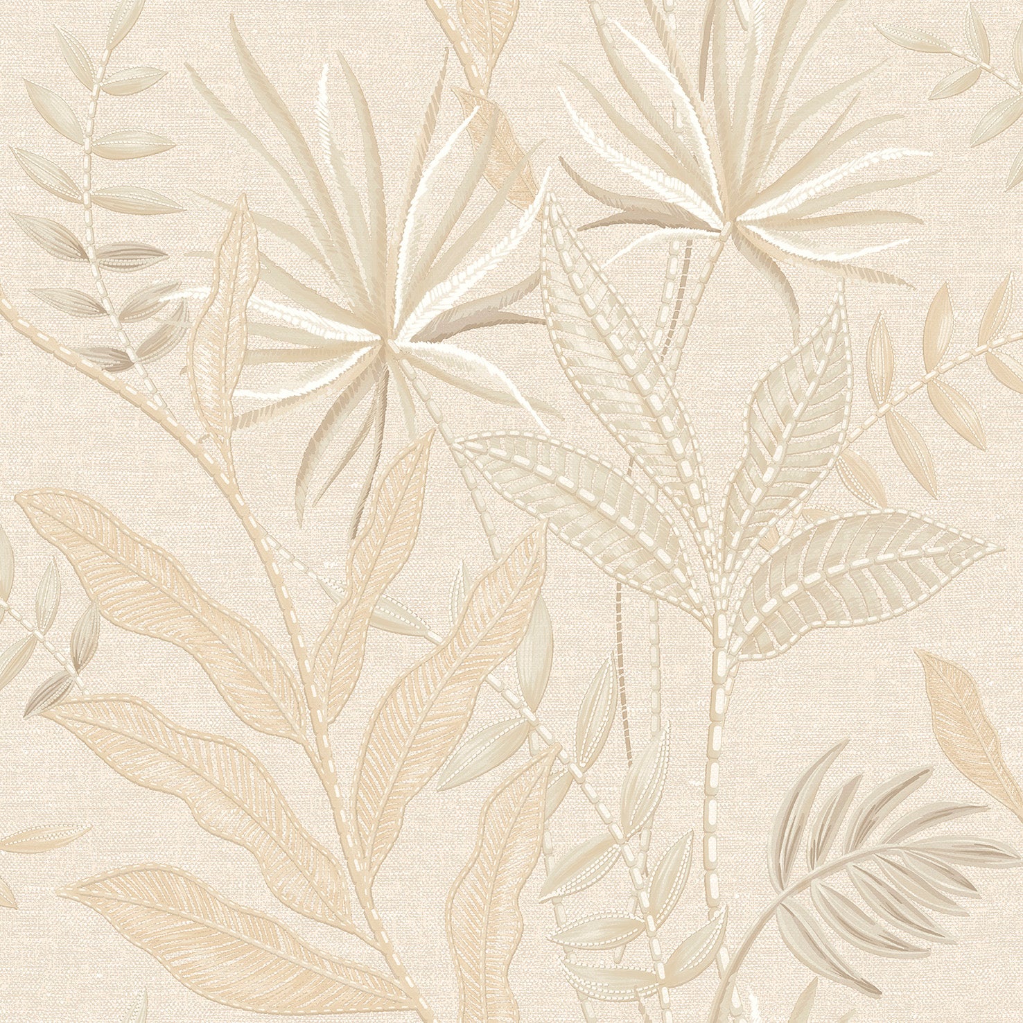 Stitched Savannah Wallpaper