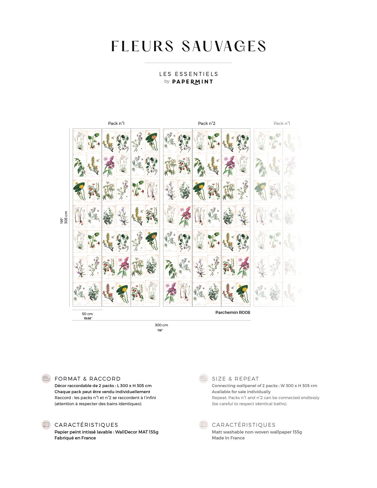 Wild Flowers Wall Mural