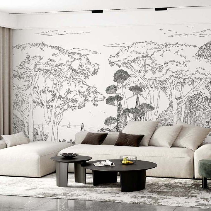 Tuscany Line Wall Mural