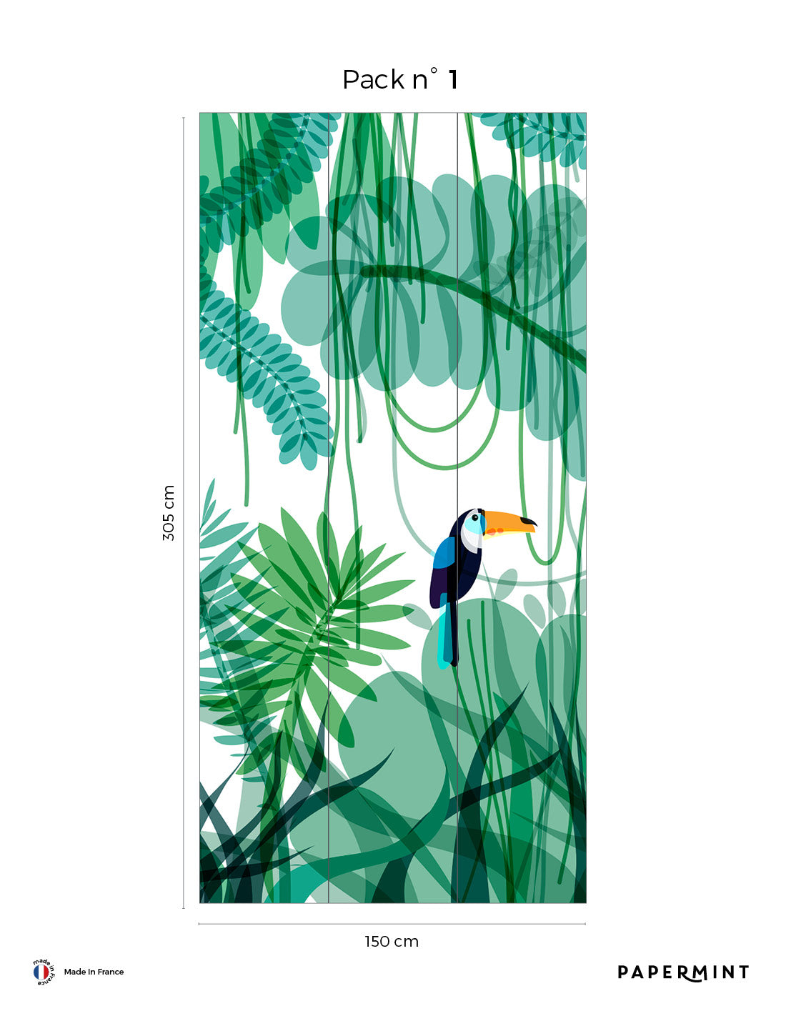 Toucan Wall Mural