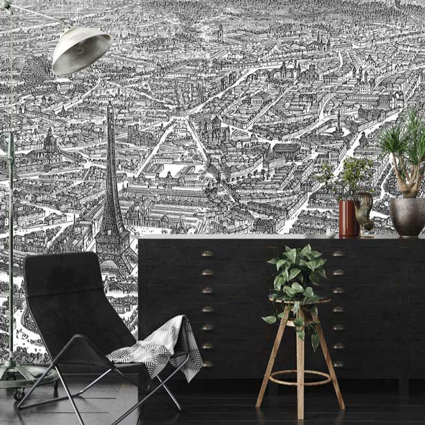 Eiffel Tower Wall Mural